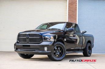 DODGE RAM PODIUM SATIN BLACK